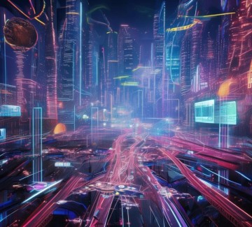 未来科技动态壁纸，竖屏高清4K，沉浸式体验数字时代的视觉盛宴