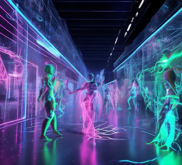 4K高清背景图与科技动态舞蹈，数字时代的视觉新语与艺术融合