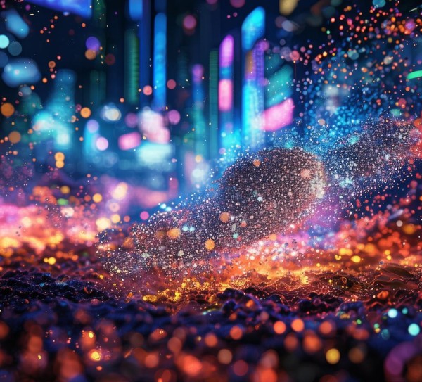 粒子科技动态背景图片素材,打造未来感视觉体验的创意引擎 粒子科技动态背景图片素材,打造未来感视觉体验的创意引擎